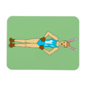 bunnygirl magneet (Horizontaal)