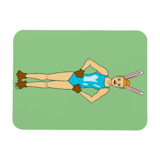 bunnygirl magneet (Horizontaal)