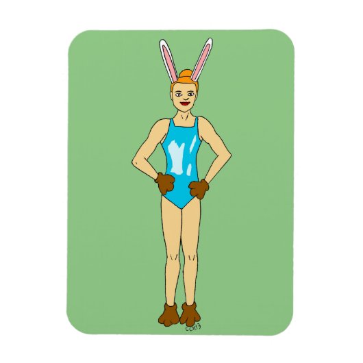 bunnygirl magneet (Verticaal)