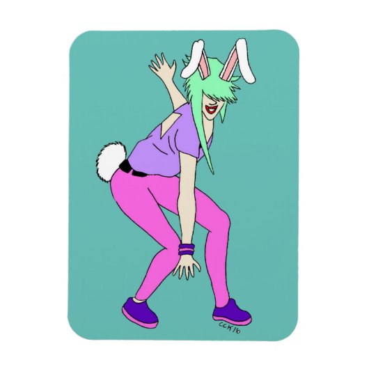 bunnygirl magneet (Verticaal)