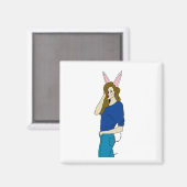 bunnygirl magneet (Voorkant / Achterkant)