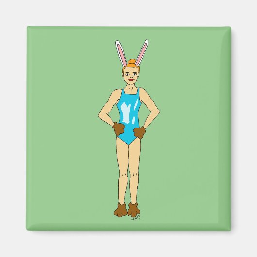 bunnygirl magneet (Voorkant)
