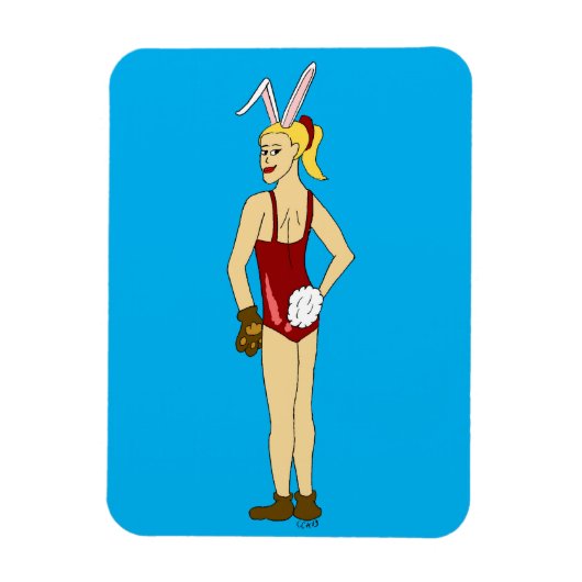 bunnygirl magneet (Verticaal)