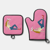 bunnygirl ovenwant & pannenlap set (Voorkant)
