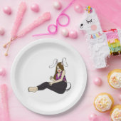 bunnygirl papieren bordje (Feest)