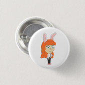 bunnygirl ronde button 3,2 cm (Voorkant /achterkant)