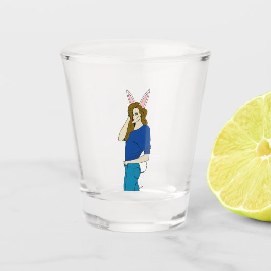 bunnygirl shot glas (Voorkant)