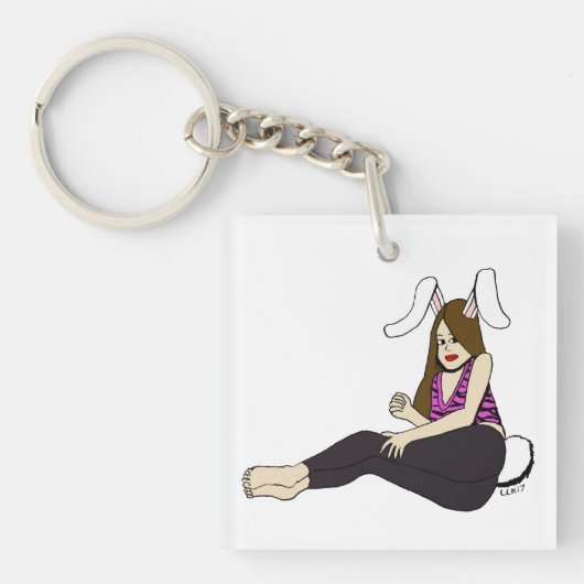 bunnygirl sleutelhanger (voorkant)