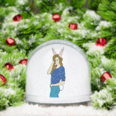 bunnygirl sneeuwbol (Kerstmis)