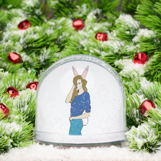 bunnygirl sneeuwbol (Kerstmis)