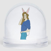 bunnygirl sneeuwbol (Achterkant)