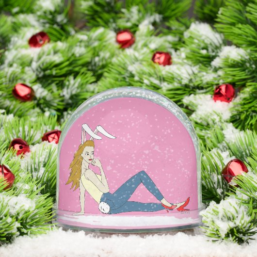 bunnygirl sneeuwbol (Kerstmis)