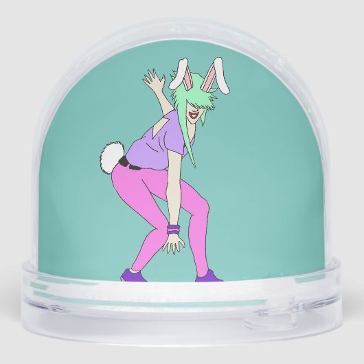 bunnygirl sneeuwbol (Achterkant)