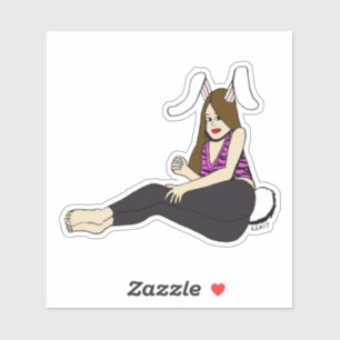 bunnygirl sticker