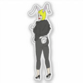 bunnygirl sticker (Voorkant)