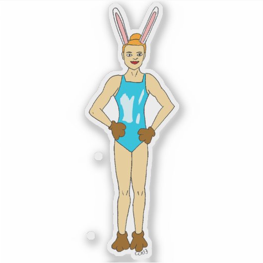 bunnygirl sticker (Voorkant)