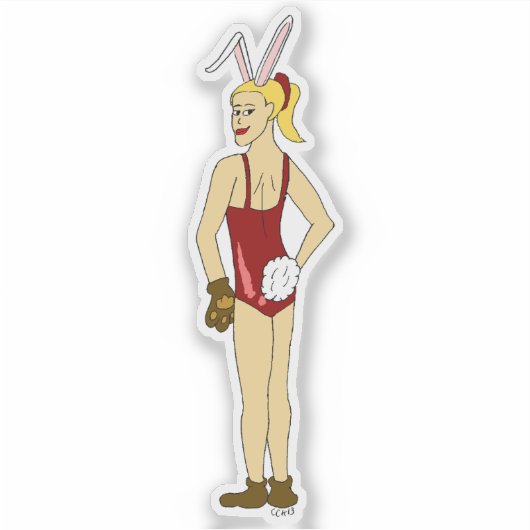 bunnygirl sticker (Voorkant)