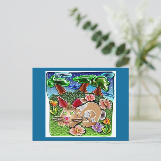 bunnyhop1 briefkaart (Staand voorkant)