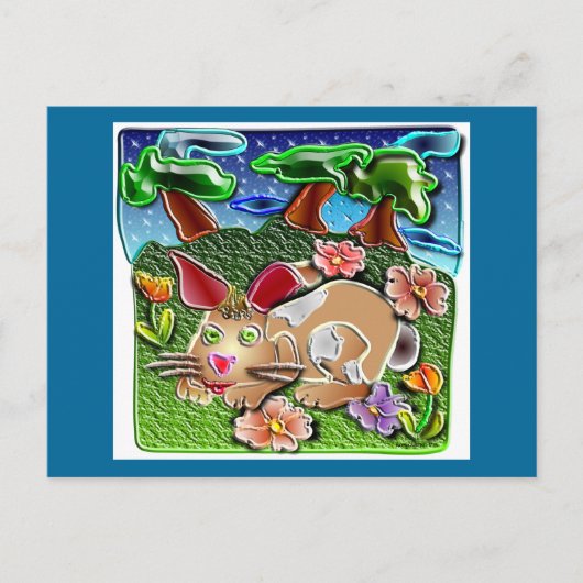 bunnyhop1 briefkaart (Voorkant)