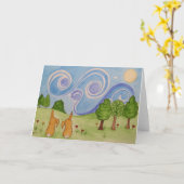 Bunnykins door sterrelichtkaart kaart (Gele Bloem)