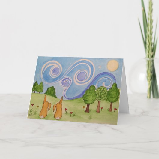 Bunnykins door sterrelichtkaart kaart (Voorkant)