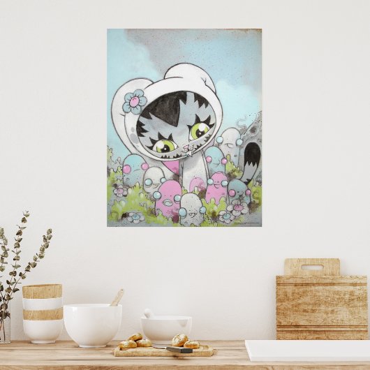 BunnyKitty Boogie liefde! Poster (Keuken)