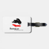 BunnyLuv bagagelabel met konijnenportret (Achterkant horizontaal)