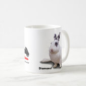 BunnyLuv-mok met Diamond Koffiemok (Voorkant rechts)