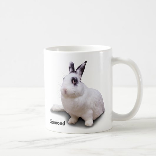 BunnyLuv-mok met Diamond Koffiemok (Rechts)