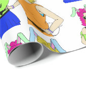 bunnymemeisjes cadeaupapier (Rol Hoek)