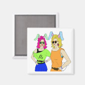 bunnymemeisjes magneet (Voorkant / Achterkant)