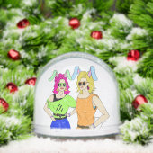 bunnymemeisjes sneeuwbol (Kerstmis)