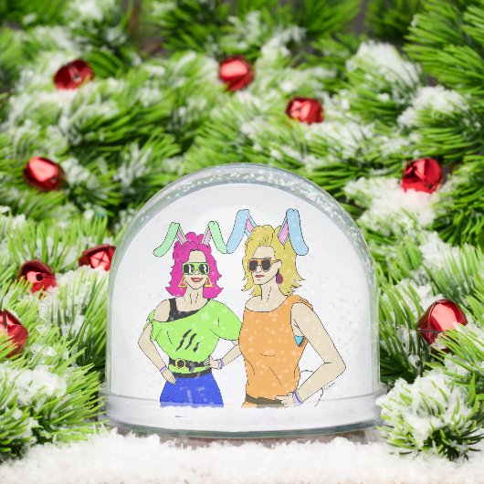 bunnymemeisjes sneeuwbol (Kerstmis)