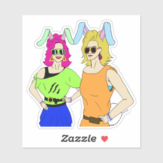 bunnymemeisjes sticker (Vel)