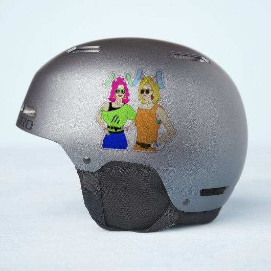 bunnymemeisjes sticker (Helm Zijkant)