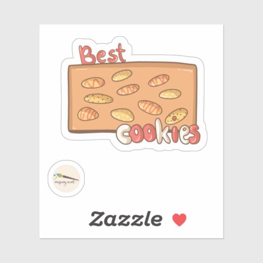 Bunny's Bakery Collectie - Best Cookies Sticker (Vel)