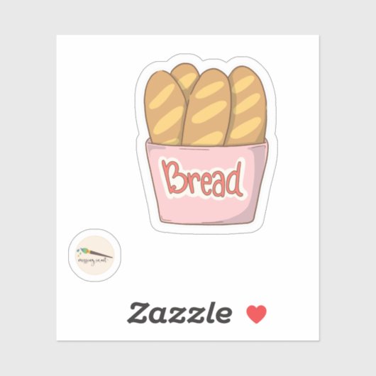 Bunny's Bakery Collectie - Brood Sticker (Vel)