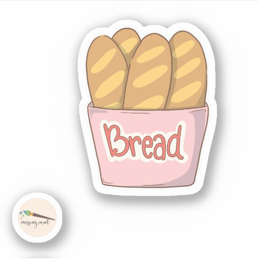Bunny's Bakery Collectie - Brood Sticker (Voorkant)