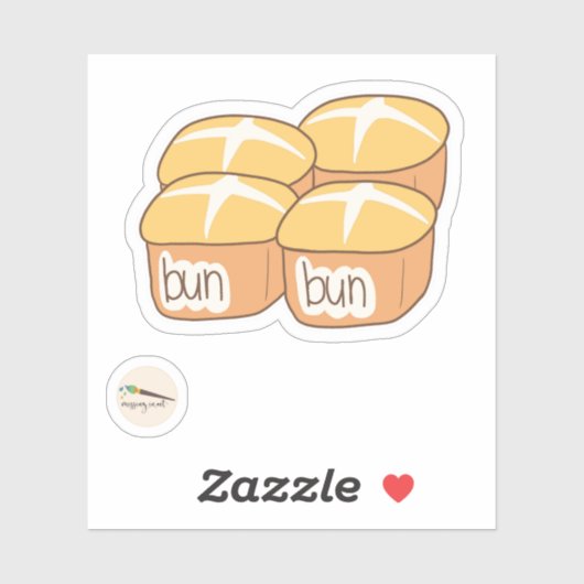 Bunny's Bakery Collectie - BunBun's Sticker (Vel)