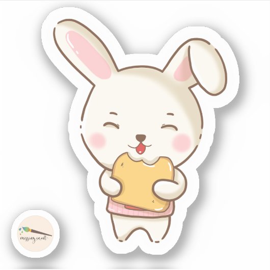 Bunny's Bakery Collectie - Bunny Junior Sticker (Voorkant)