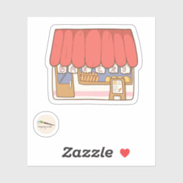 Bunny's Bakery Collectie - De bakkerij Sticker