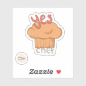 Bunny's Bakery Collectie - Ja Chef Sticker (Vel)