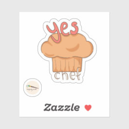 Bunny's Bakery Collectie - Ja Chef Sticker
