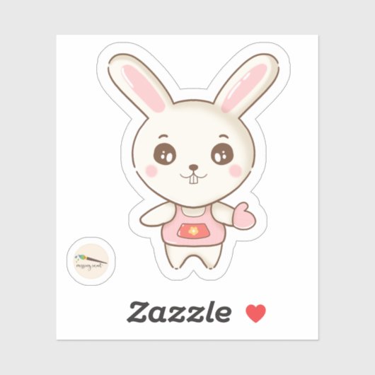 Bunny's Bakery Collectie - Mrs Bunny Sticker (Vel)