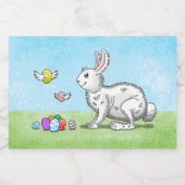 Bunny's Easter Eggs Voedselcontainer Etiket (Enkel label)