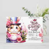 Bunny's Enchanted Tea Party Verzameling Kaart (Staand voorkant)