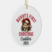 Bunny's First Christmas 2025 Keramisch Ornament (Rechts)