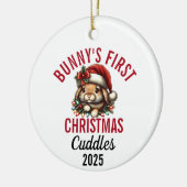 Bunny's First Christmas 2025 Keramisch Ornament (Links)