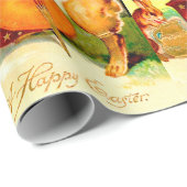  Bunny's spelen met Violin Easter Greeting Cadeaupapier (Rol Hoek)