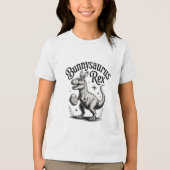 Bunnysaurus Easter Kids Shirt Dino Bunny Youth tee (Voorkant)